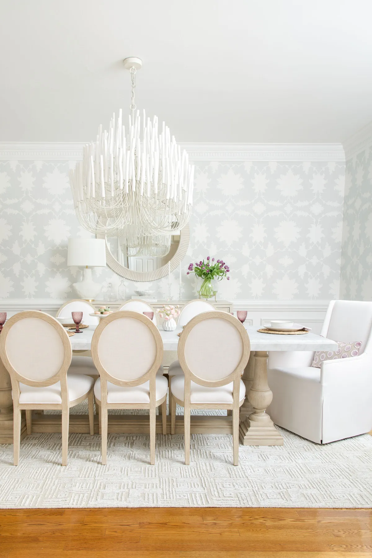 Elegant dining room designed by Onyx Interiors