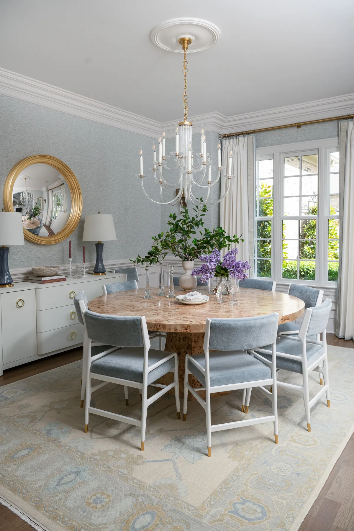 Elegant dining room designed by Onyx Interiors